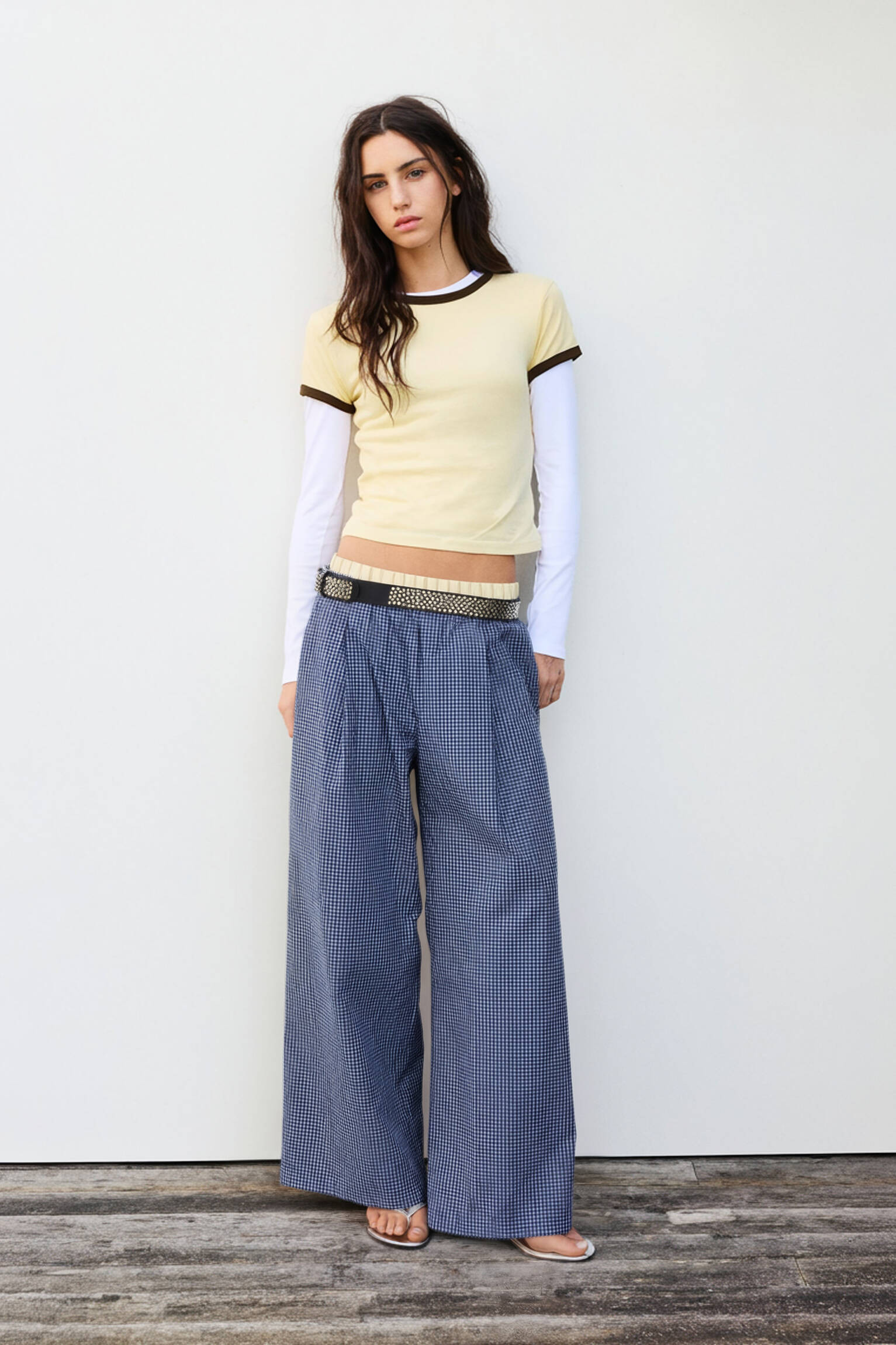 T-shirt manches courtes c\u00f4tel\u00e9 | Pull&Bear France | PULL and BEAR FR
