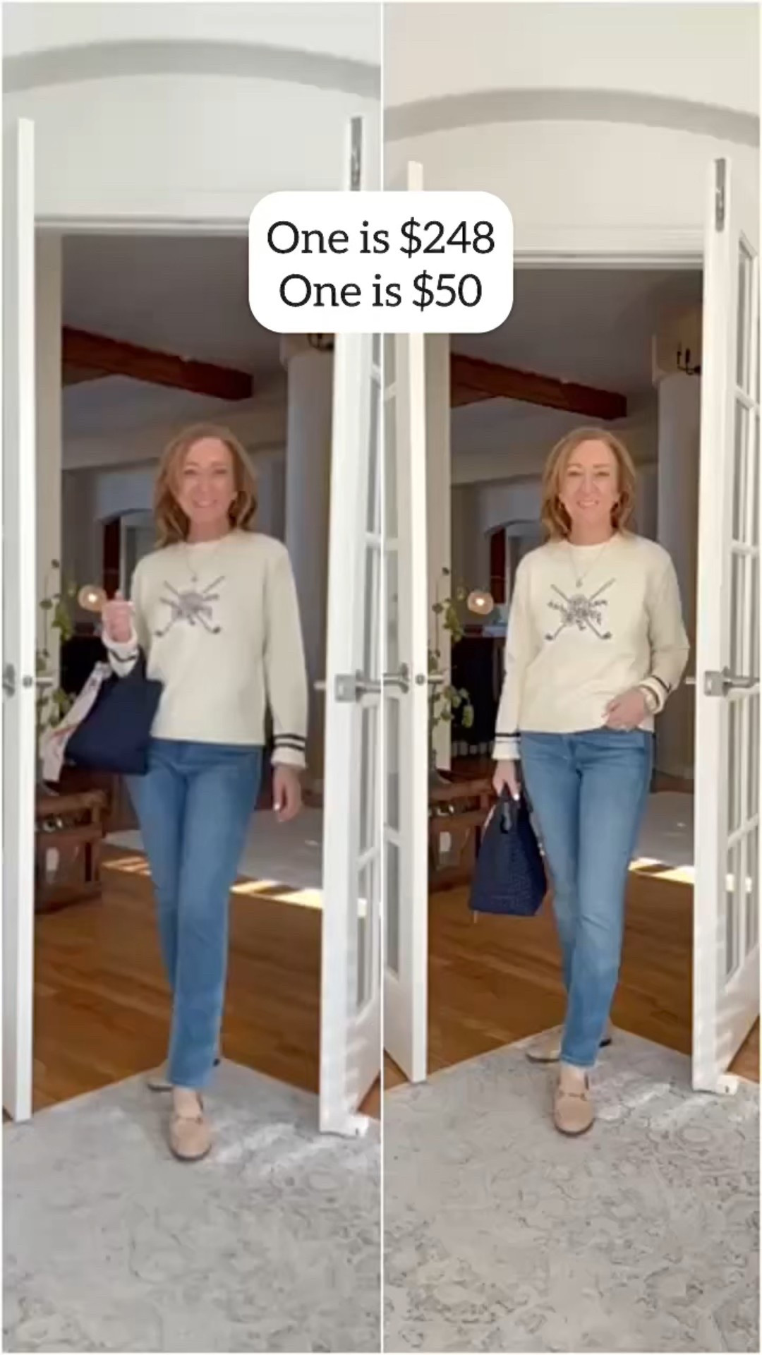 Can you guess which one is $248 & which one is $50?!

I love both pair💕. 


#LTKOver40 #LTKootd #LTKPetite