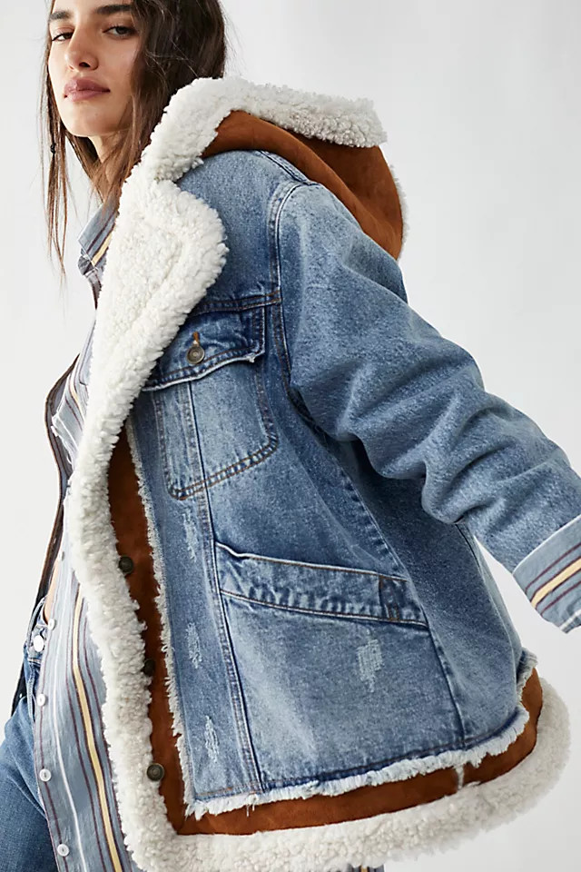 Magnolia Cozy Denim Jacket | Free People (Global - UK&FR Excluded)