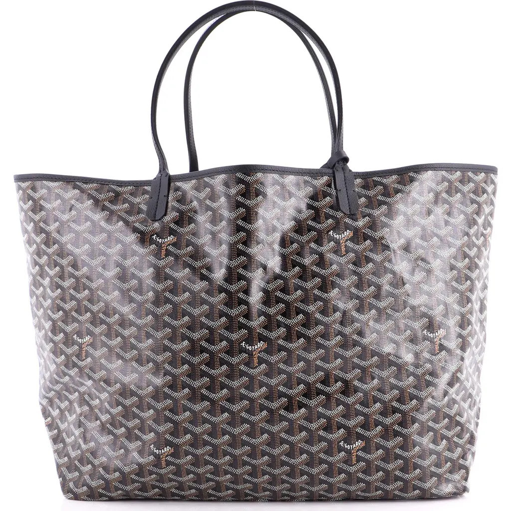 Pre-Owned Goyard Saint Louis Tote Coated Canvas GM in Black at Nordstrom, Size Large | Nordstrom