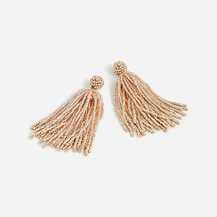 Beaded tassel earrings | J. Crew US