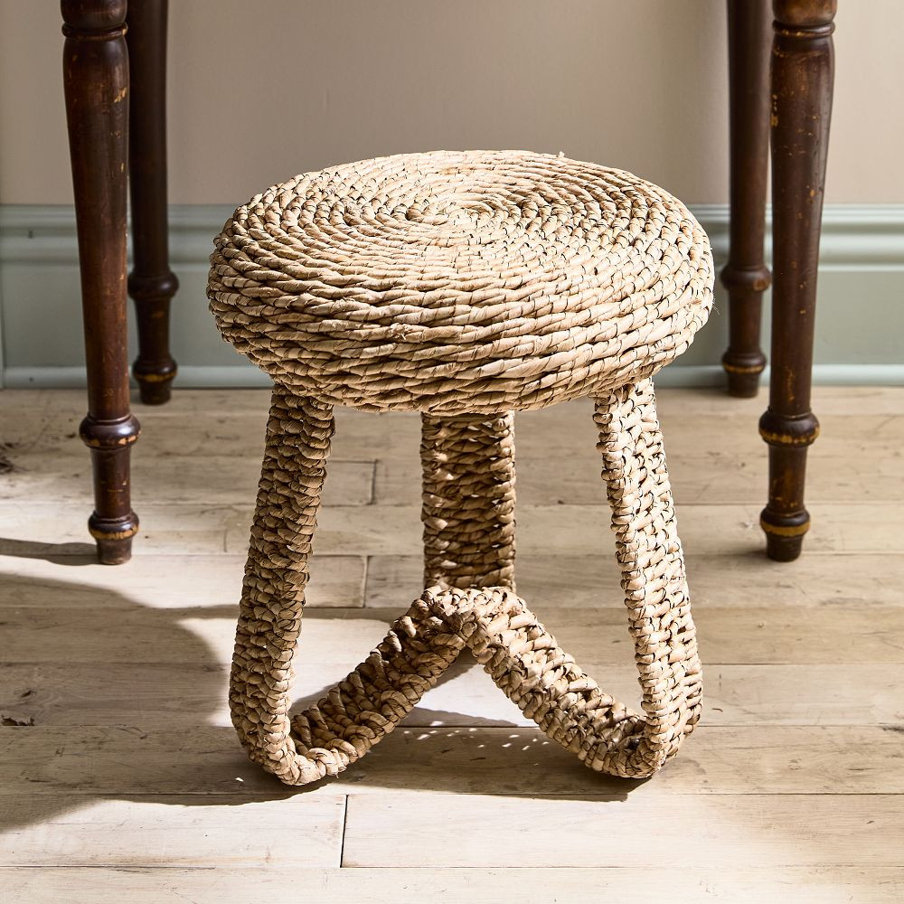 Woven Seagrass Stool | GreenRow