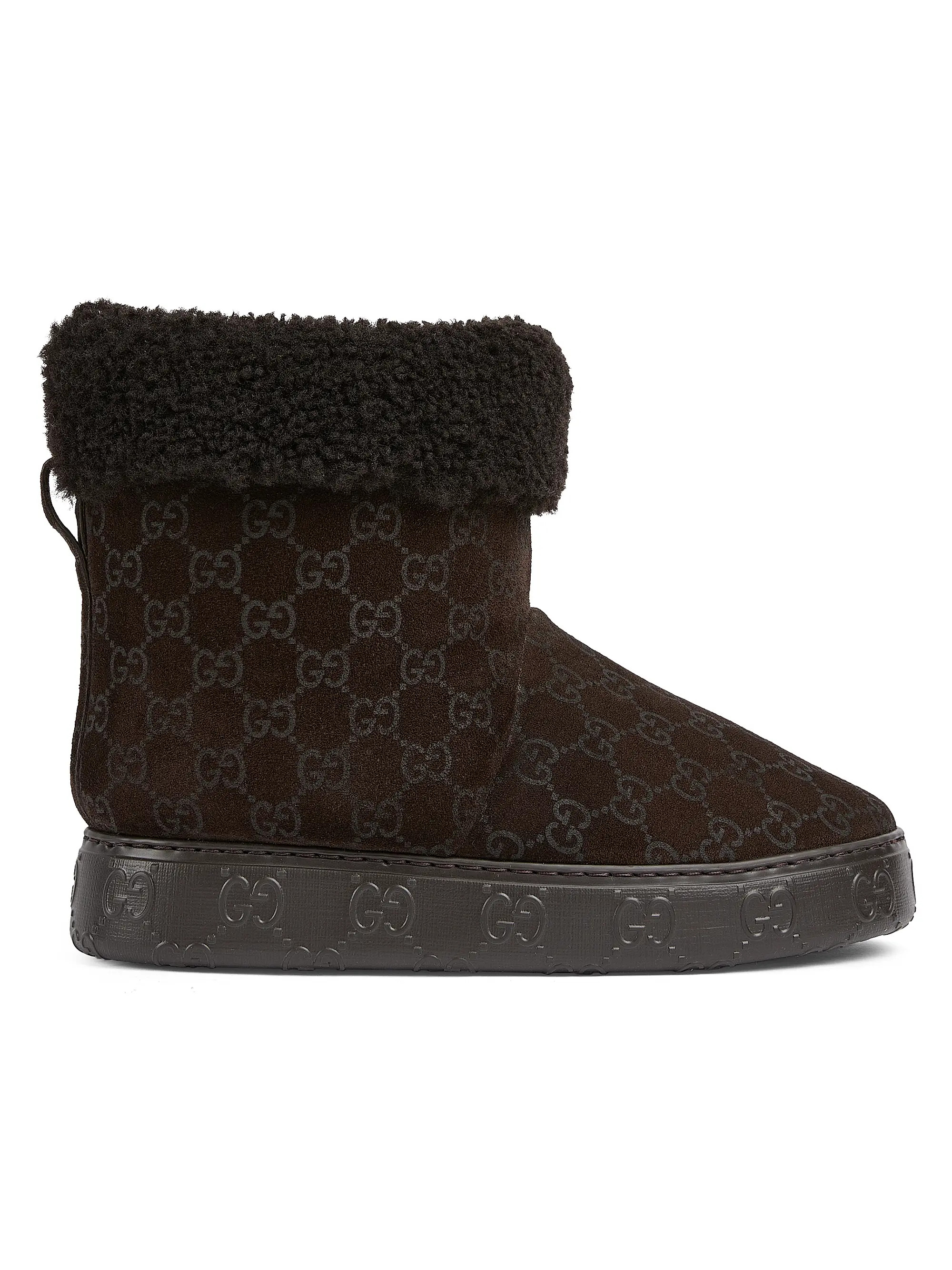 GG Suede & Shearling Boots | Saks Fifth Avenue