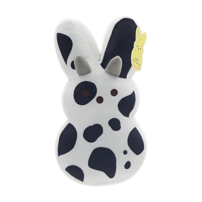 PEEPS® 12-Inch Dress-Up Bunny Plush Toy — Spotted Cow | Walmart (US)
