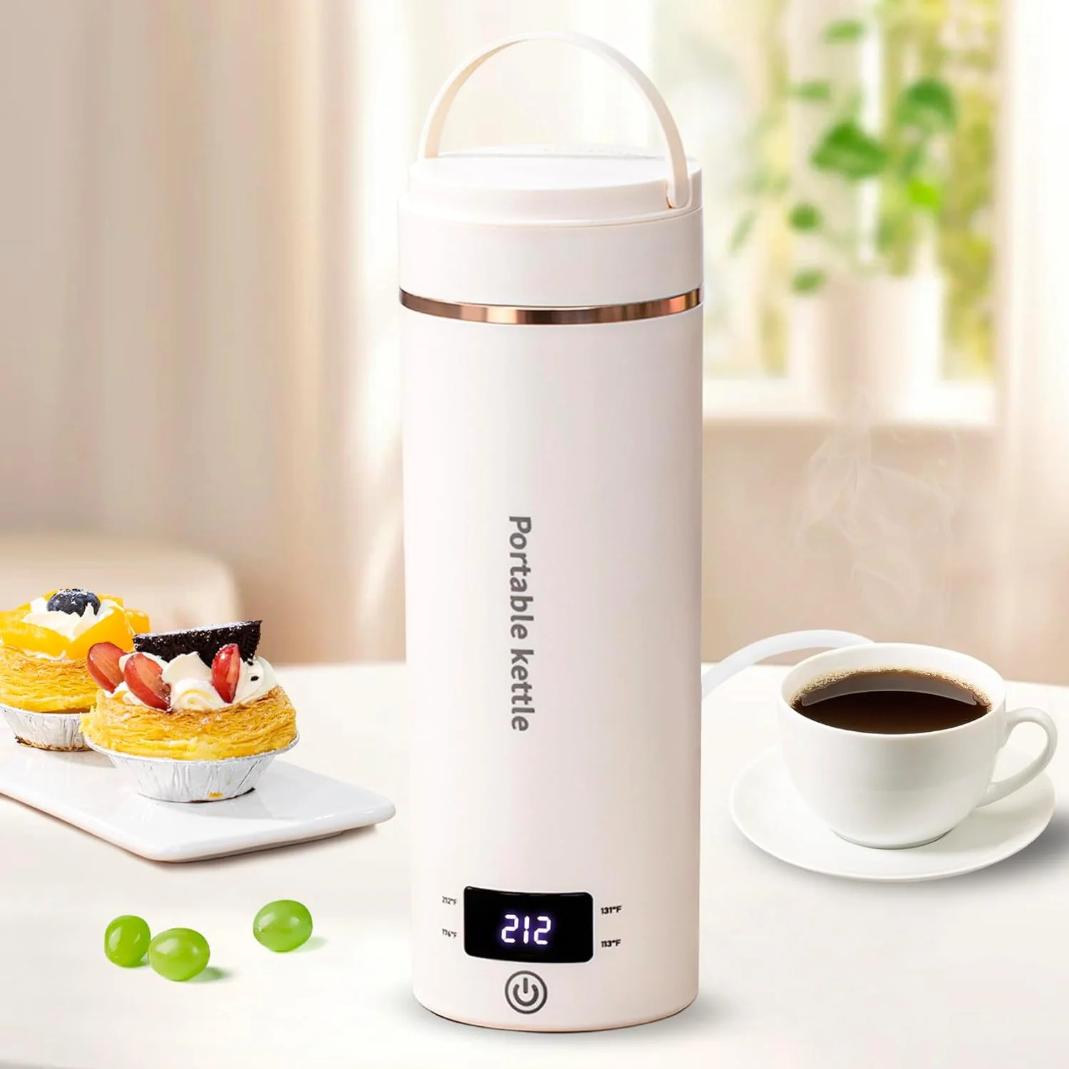 Travel Electric Kettle Portable Mini Kettle,Small Hot Water Boiler with 4 Temperature Settings,30... | Walmart (US)