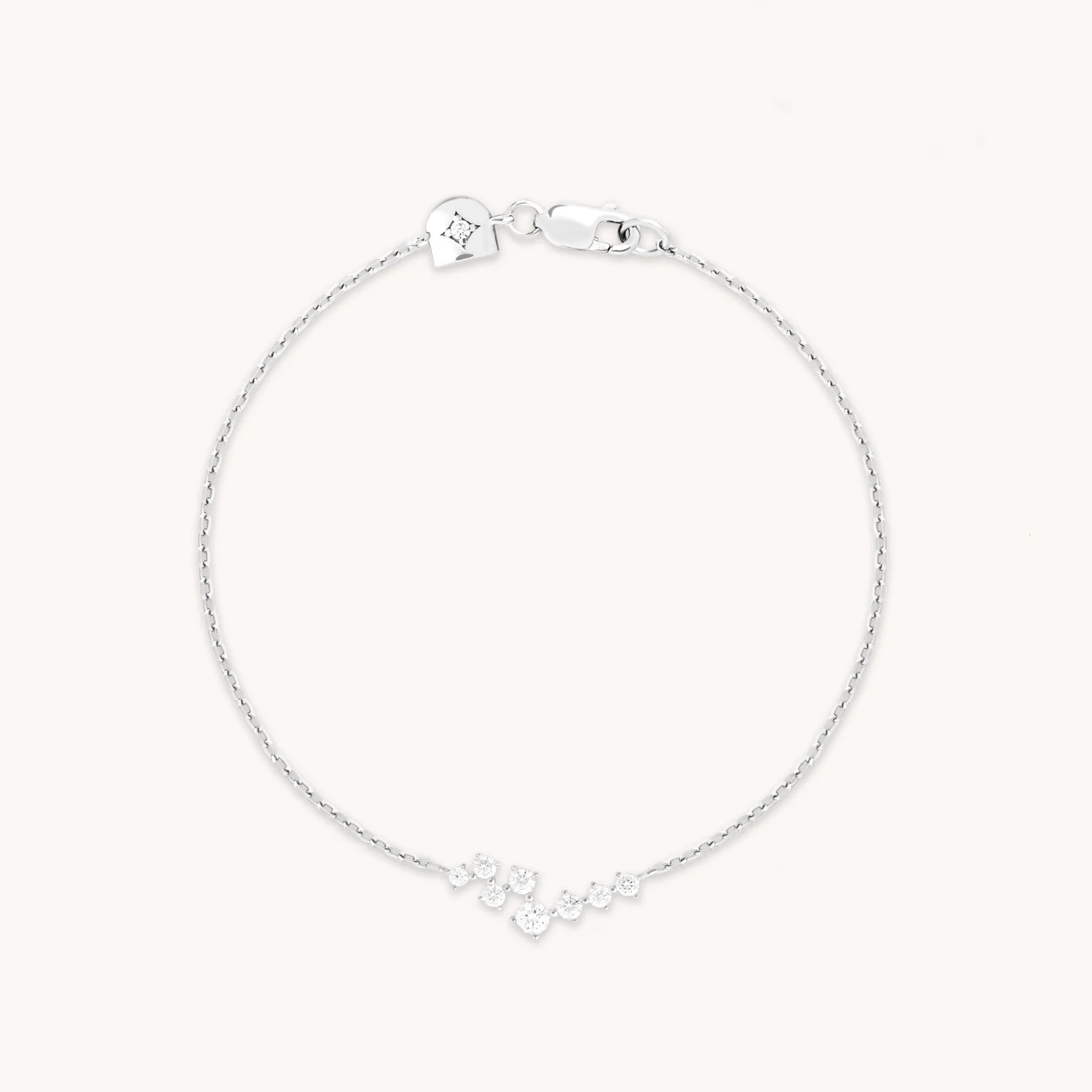 Crystal Scatter Bracelet in Silver | Astrid & Miyu UK