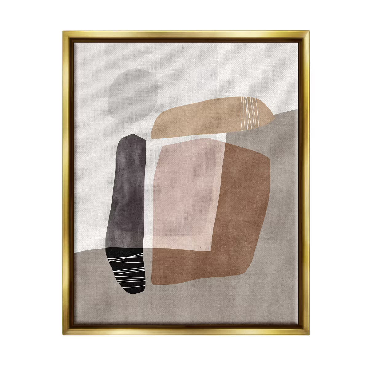 Stupell Industries Overlapped Earth Transparent Solid Polygons Contemporary Art | Target