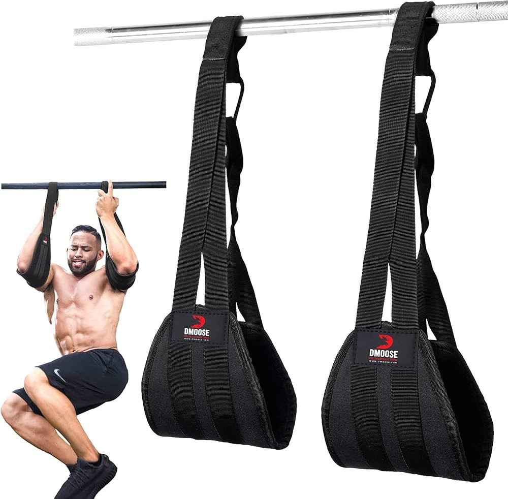 DMoose Fitness Hanging Ab Straps for Pull Up Bar & Abdominal Muscle Building, Rip Resistant and p... | Amazon (US)