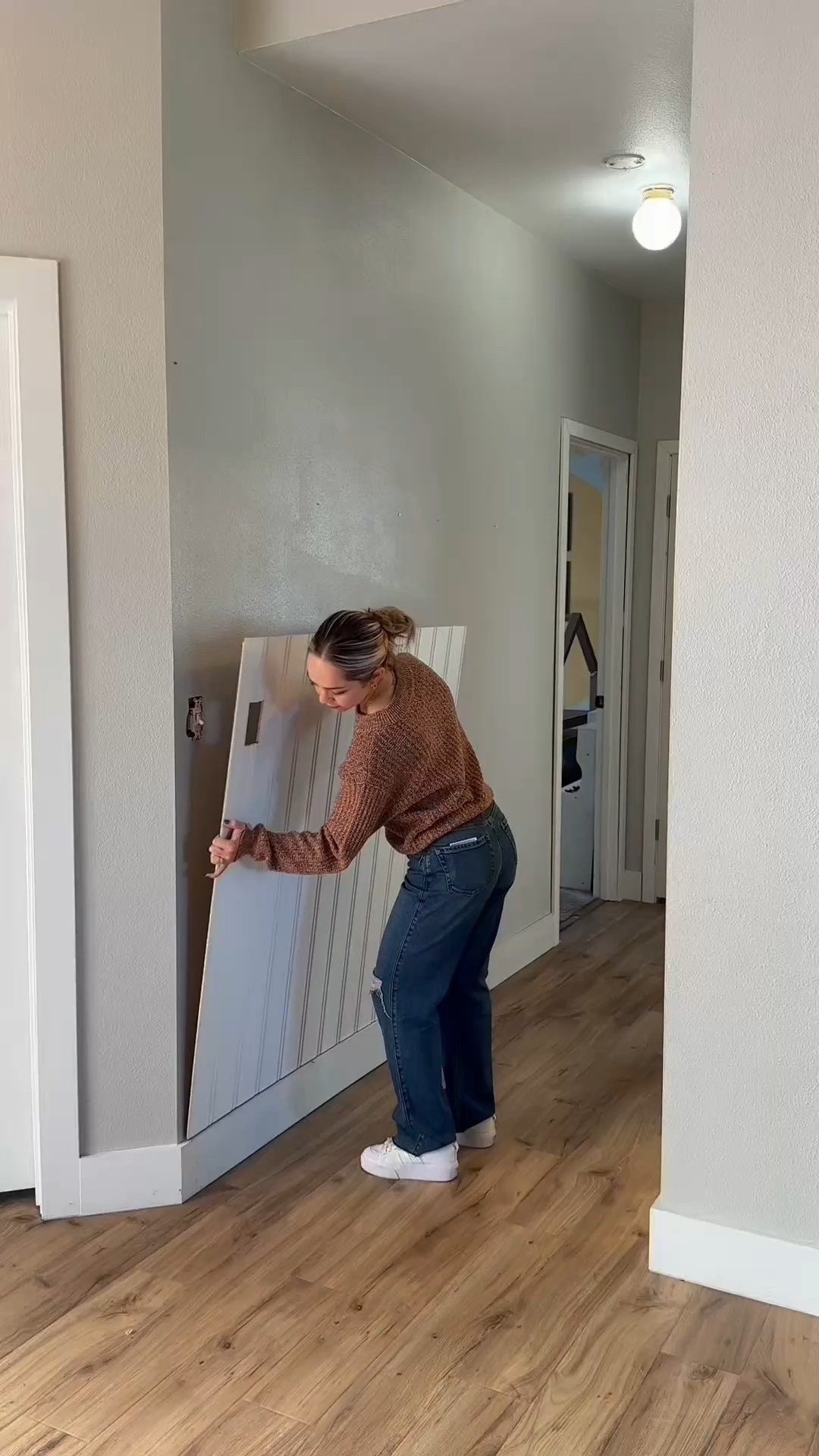 Everything I used for the beadboard hallway makeover!