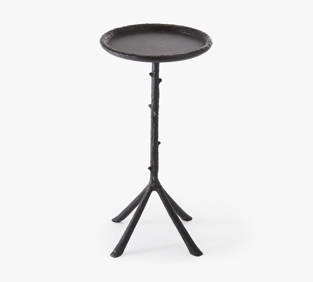 Twig Round Metal Accent Table | Pottery Barn (US)
