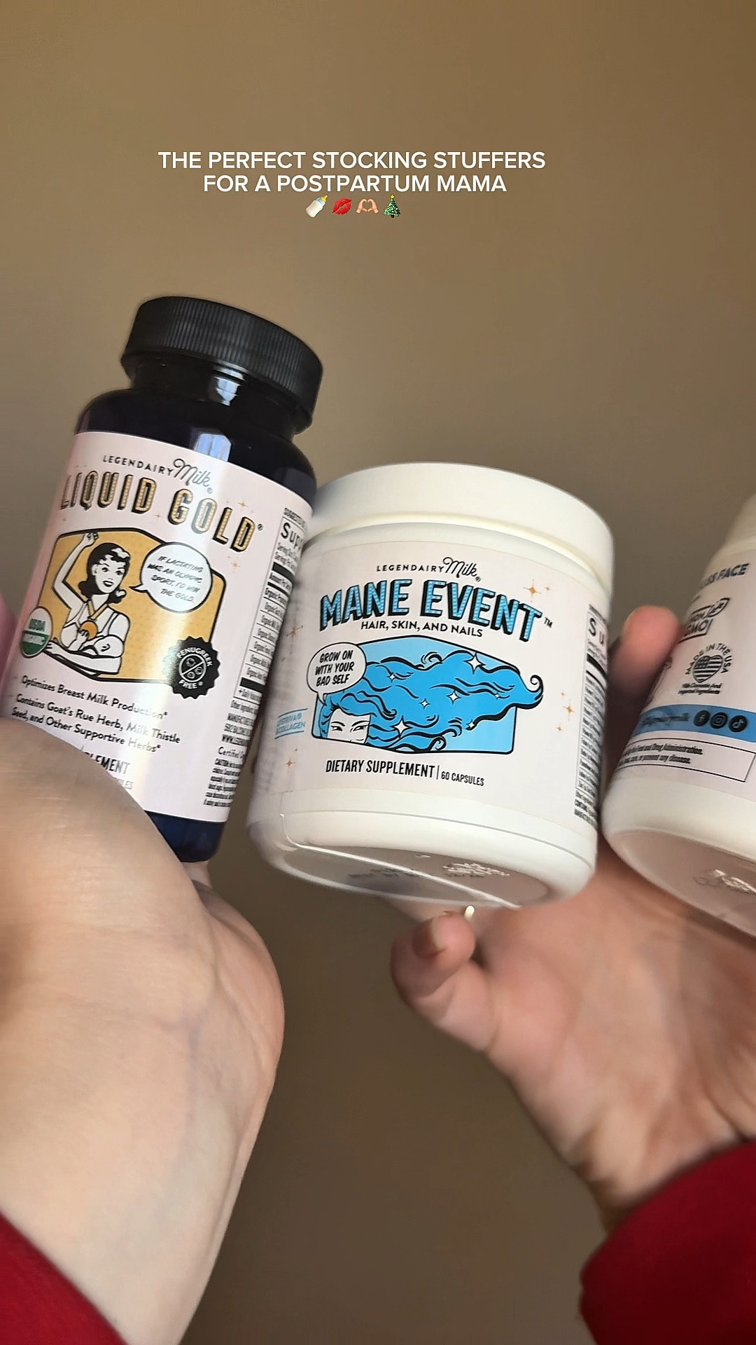 #ad These supplements and electrolytes from @legendairymilk are the perfect stocking stuffers for postpartum mamas! I’m so excited to try these for my milk supply and postpartum hair loss! #gifted #wellnessroutine #selfcareritual

#LTKmomlife #LTKHoliday #LTKGiftGuide
