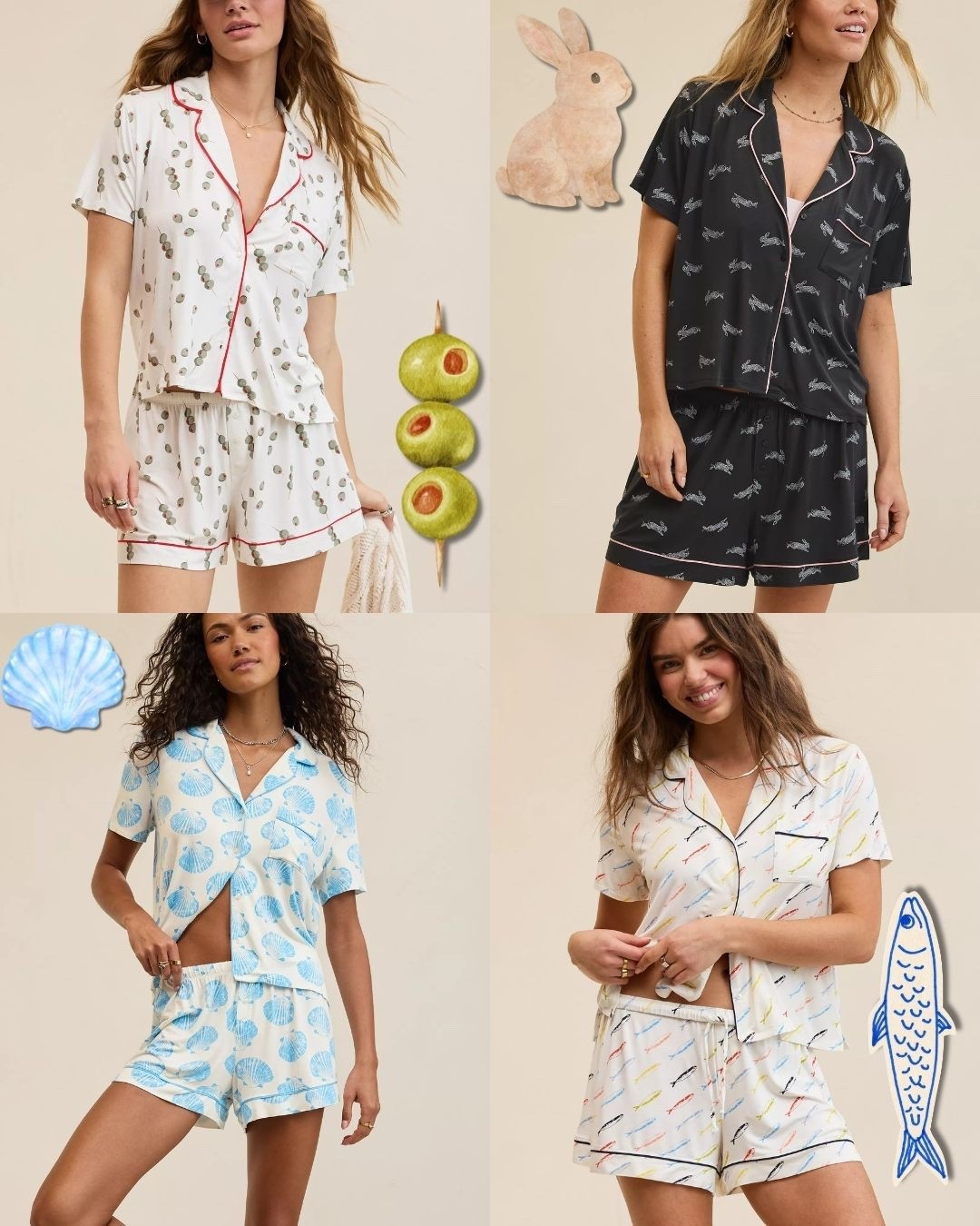 Olive these PJs so much 🫒🐟👏👏 fishy + fun = obsessed.

Not a shorts person? They’ve got the matching pants too 🙌
#Aerie #PJset

#LTKspringtrends #LTKSpringSale #LTKspring