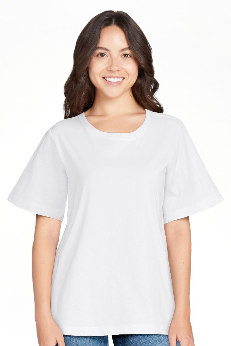 Free Assembly Women's Cropped Boxy T-Shirt with Short Sleeves | Walmart (US)