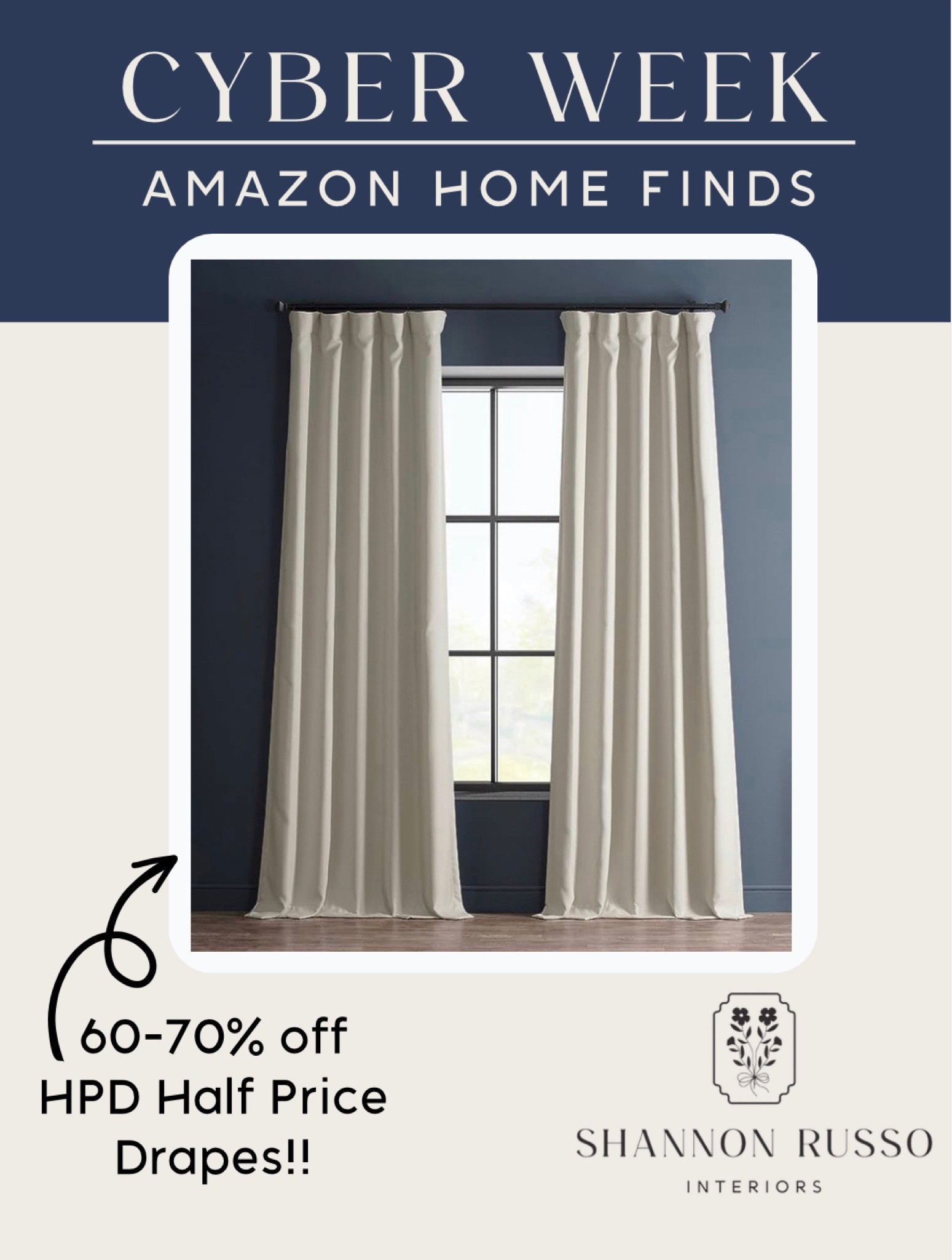 Cyber Week, early Black Friday sale on quality yet affordable curtains!

HPD, Half Price Drapes, curtain, curtain sale, curtains, blackout curtains, linen curtains, velvet curtains, bedroom, living room, dining room, den, guest room, nursery, home decor, neutral design, coastal design, interior designer finds and favorites, grand millennial, organic modern 

#LTKCyberWeek #LTKsalealert #LTKhome