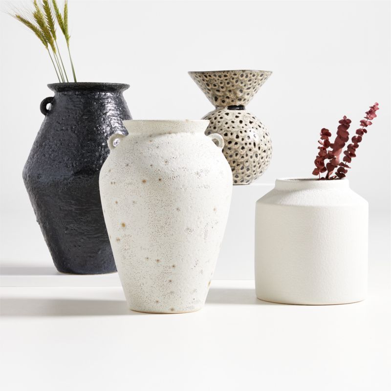 Manor Textured Vases | Crate & Barrel | Crate & Barrel