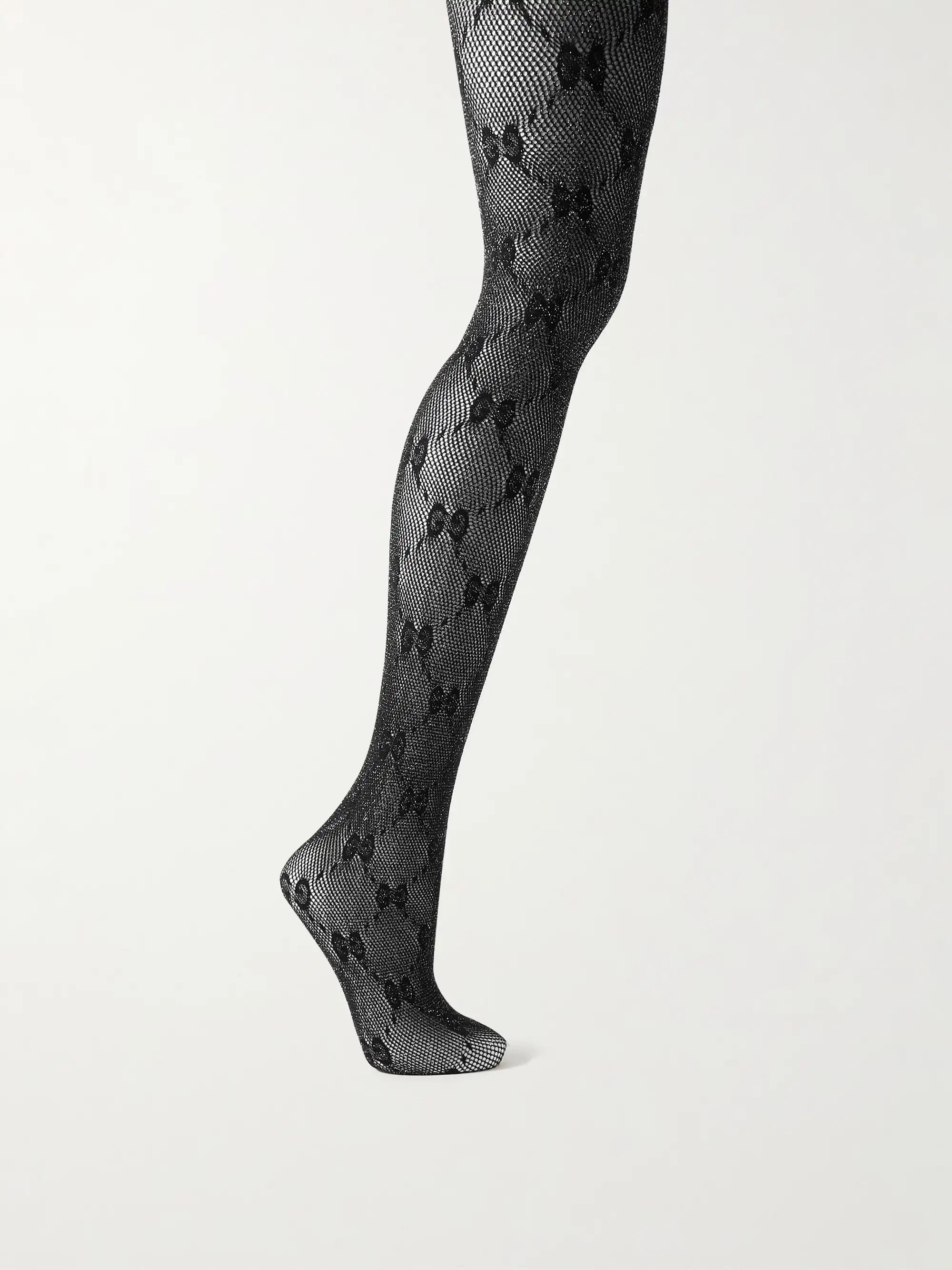 Black Lurex tights | GUCCI | NET-A-PORTER | NET-A-PORTER (US)