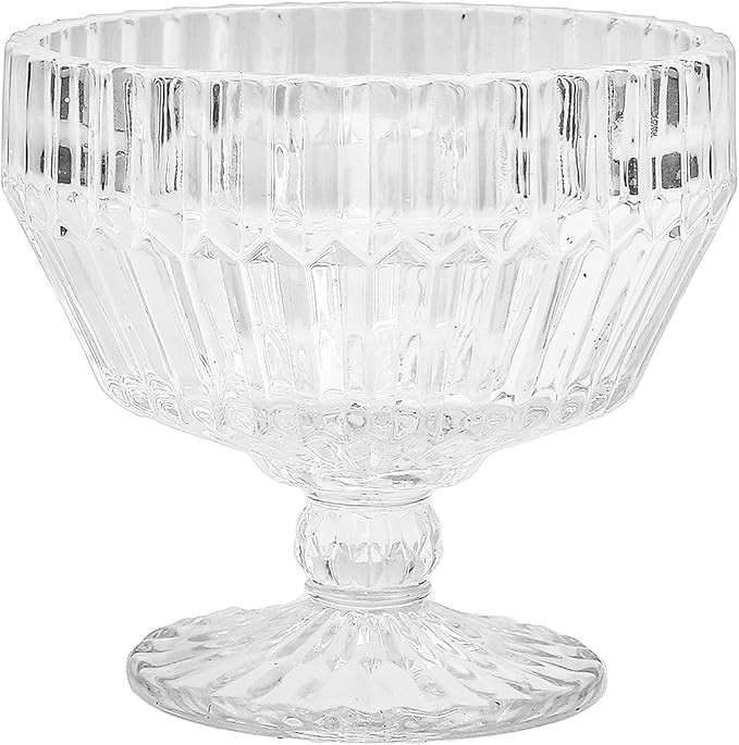 Fortessa Archie Glass Footed Dessert Bowl, 10 Ounce, Clear | Amazon (US)