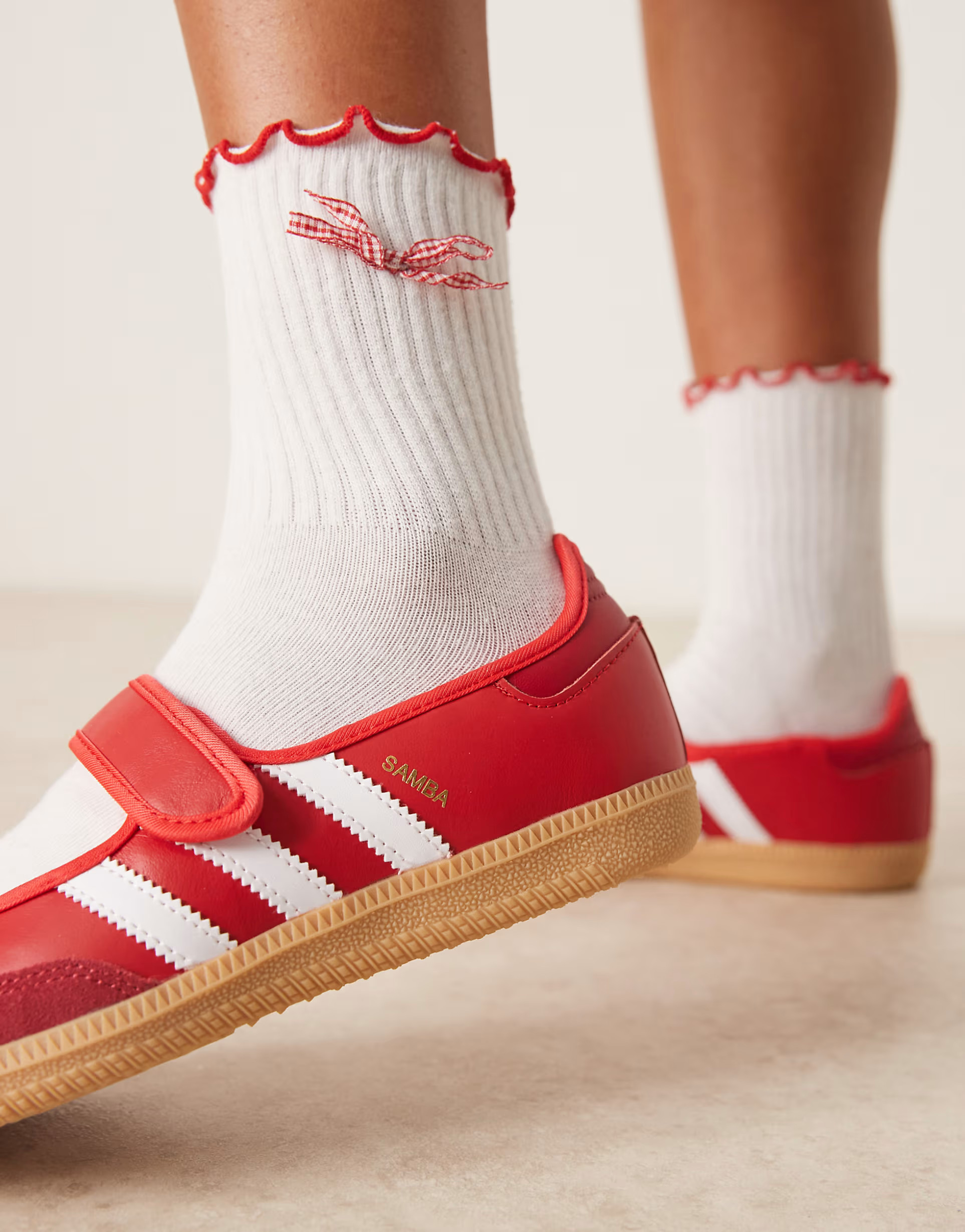 adidas Originals Samba Mary Jane in red | ASOS | ASOS (Global)