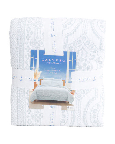 Cotton Reversible Quilt Set | TJ Maxx