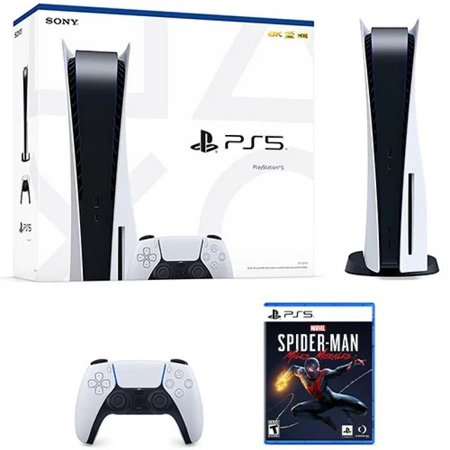 PlayStation 5 Console + Marvel's Spider-Man: Miles Morales - Includes PS5 Console & DualSense Con... | Walmart (US)