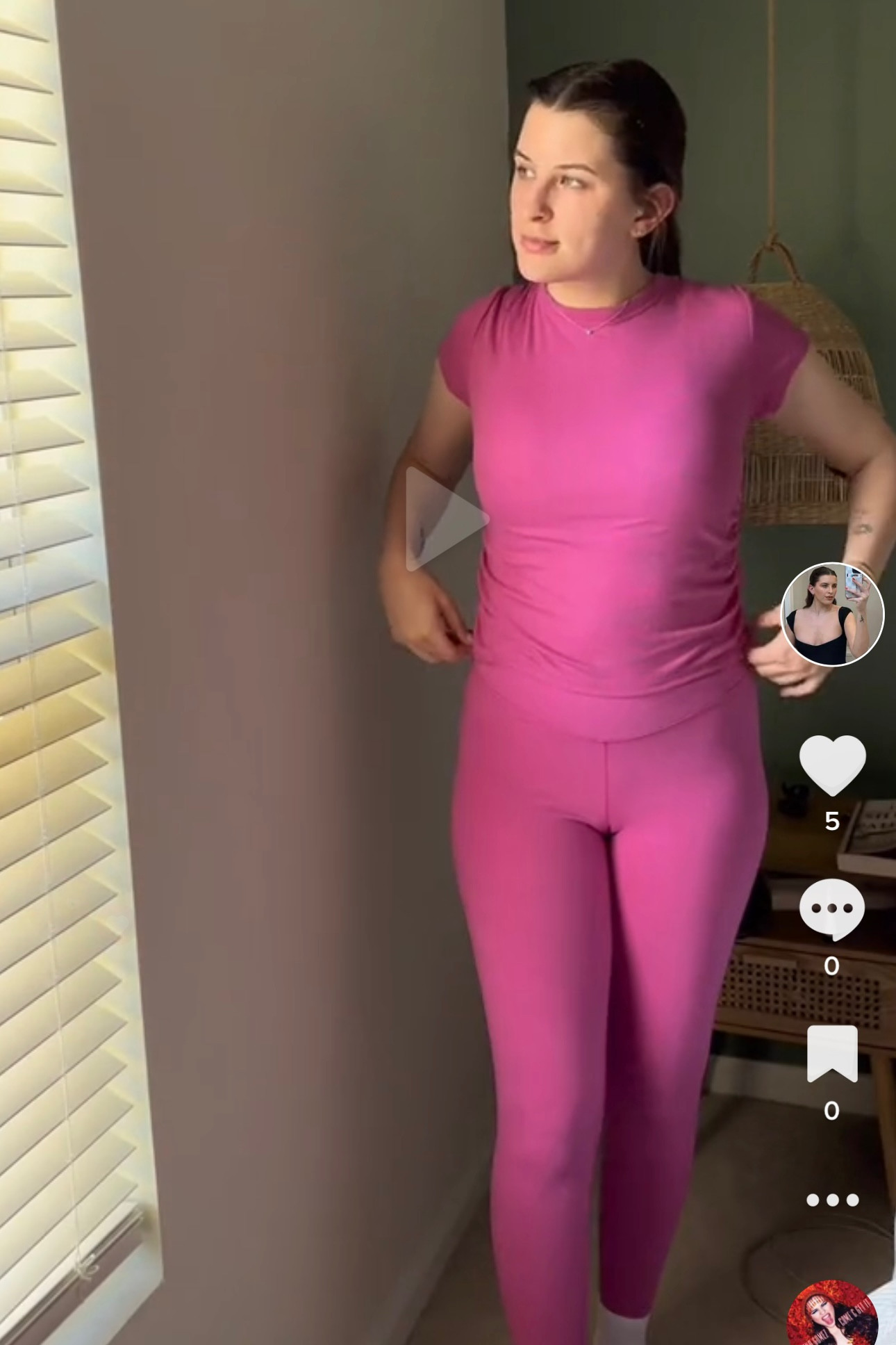 Pink outfit, hot pink crop top and hot pink leggings. A matching set that can be used for weight training, yoga, or pilates. Open back top

#LTKstyletip #LTKFind #LTKSeasonal