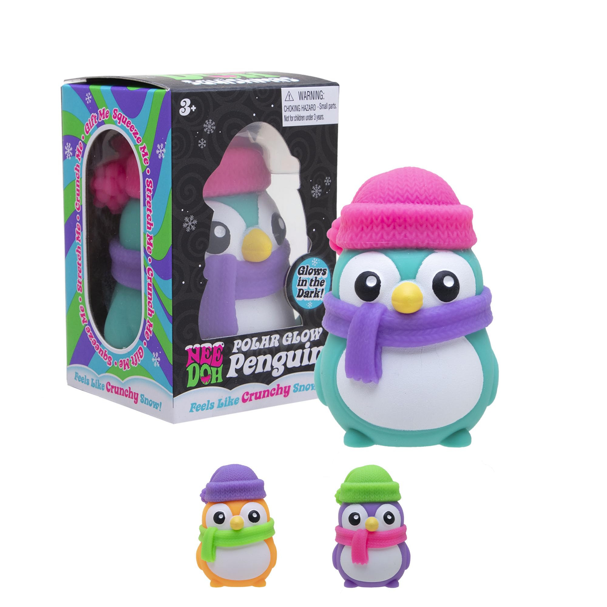 Schylling NeeDoh Polar Glow Penguin - Sensory Squeeze Toy - Assorted Colors Glow in The Dark - Ag... | Amazon (US)