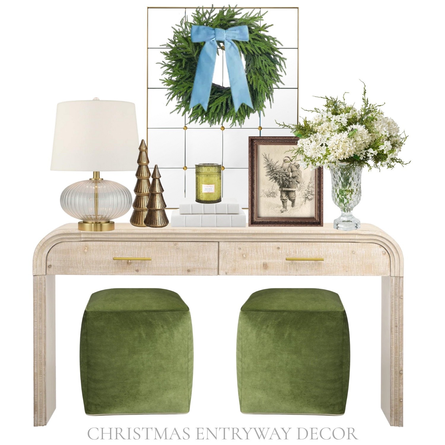  A grandmillennial Christmas moment—simple, elegant, and inviting!

Christmas entryway decor, holiday entryway, Christmas console table, grandmillennial Christmas, traditional Christmas decor, classic Christmas home, green velvet stools, Christmas wreath, holiday home decor, neutral Christmas decor, vintage Christmas style, Christmas decorating ideas

#LTKHoliday #LTKHome #LTKSeasonal
