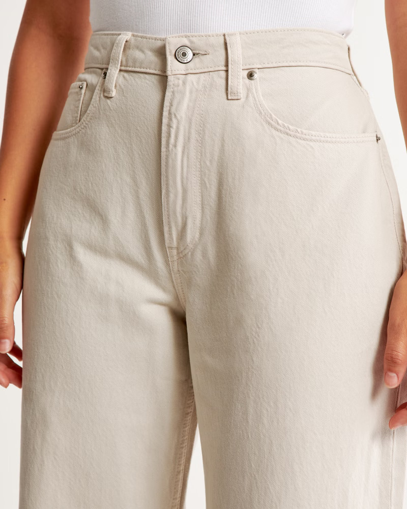 Curve Love High Rise Loose Jean | Abercrombie & Fitch (US)
