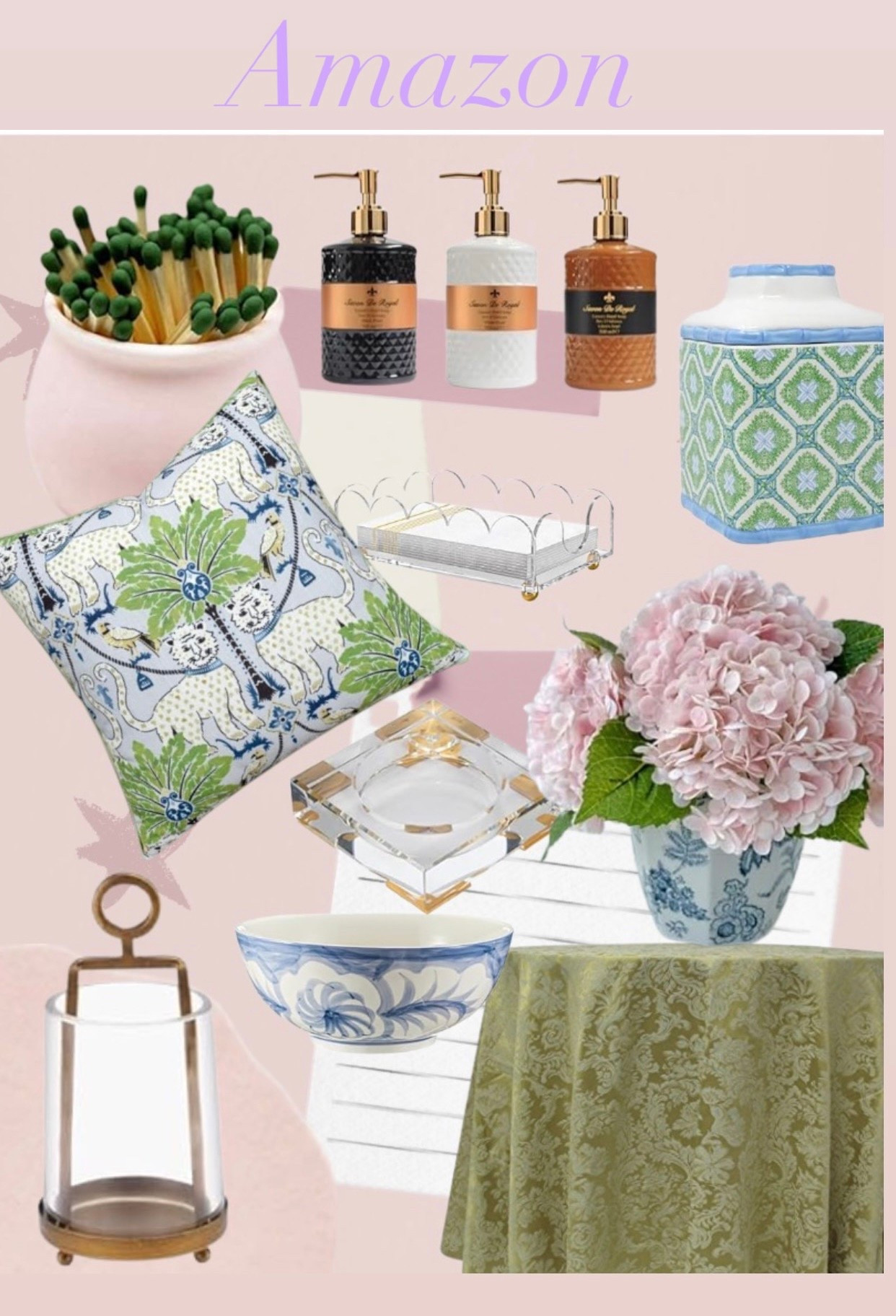 Chinoiserie styles, with a focus on green and blue color palettes and traditional patterns. Amazon Home Accessories 

#LTKFindsUnder100 #LTKFindsUnder50 #LTKHome