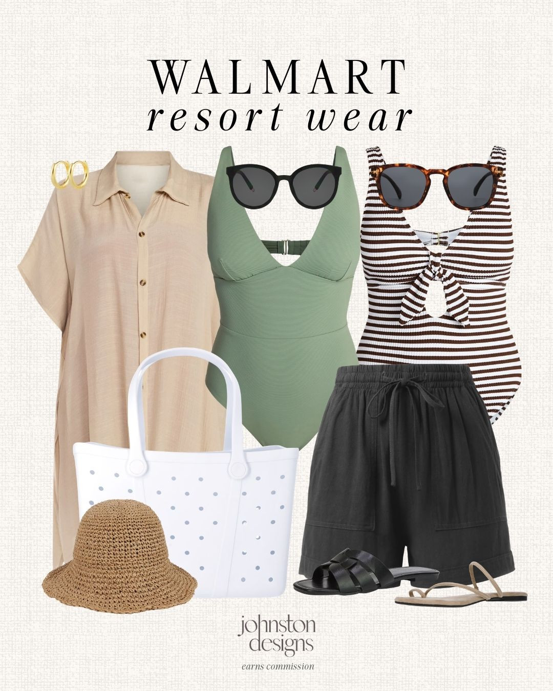 Walmart resort wear finds. ☀️ Chic one-piece swimsuits, breezy coverup, comfy shorts and easy beach accessories.

Walmart resort wear, affordable swimwear finds, one piece swimsuit style, striped swimsuit look, beach coverup dress, summer vacation outfit, womens drawstring shorts, beach tote bag, woven sun hat, casual poolside outfit. 

 #LTKootd #LTKSwim #LTKTravel
