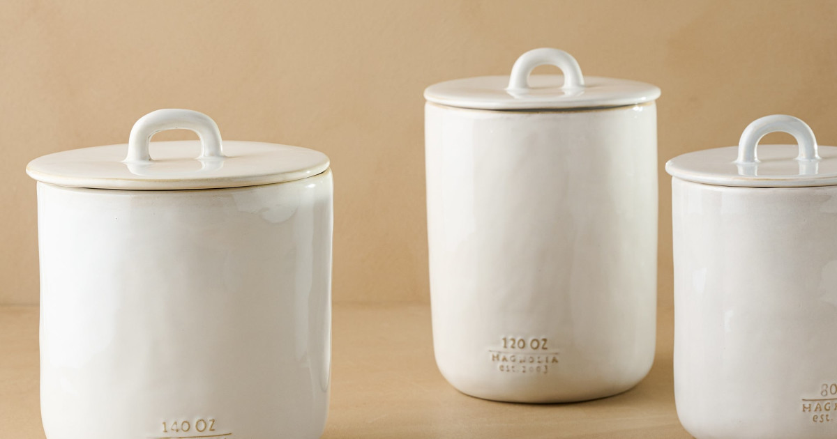 Mia Ceramic Canister | Magnolia