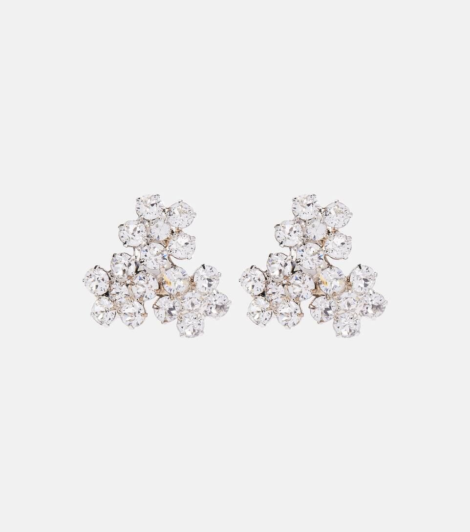 Violet crystal-embellished earrings | Mytheresa (US/CA)