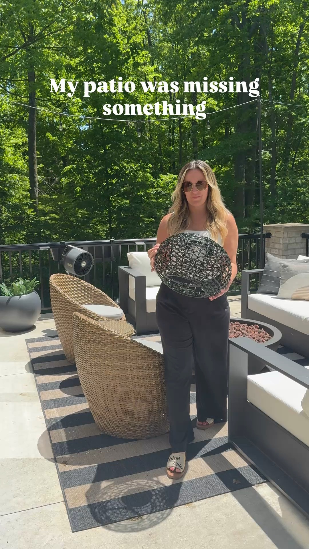 #ad @Wayfair  Check out these solar lights that gave my patio a nighttime vibe. #Wayfair #WayfairPartner #outdoors #wishyouwerehere

#LTKSaleAlert #LTKHome #LTKSeasonal