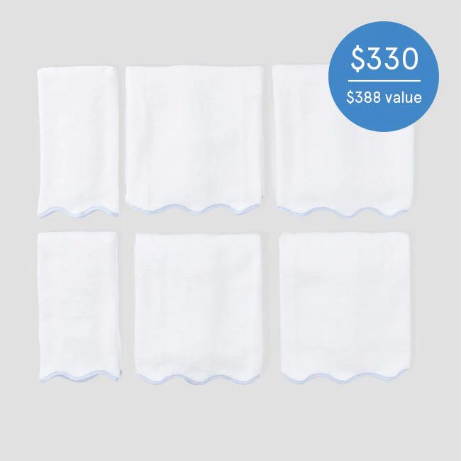Scallop Starter Pack (6 pieces) | Weezie Towels