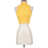 Zara Tank Top Yellow Halter Neckline Tops - Used - Size X-Small | ThredUp (US)
