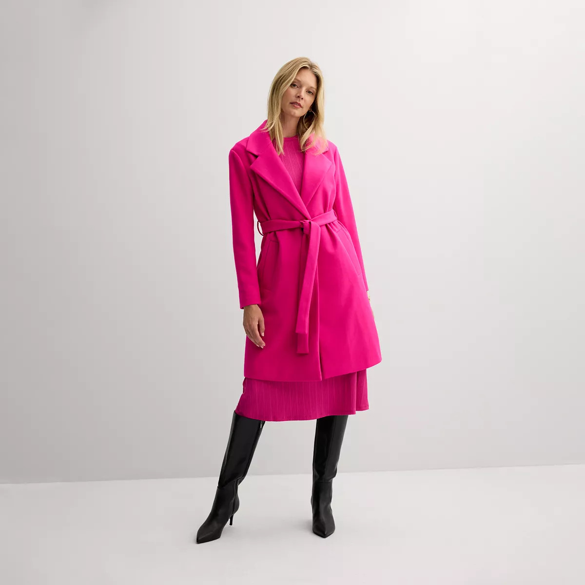 Women's Nine West Long Wrap Coat | Kohl's