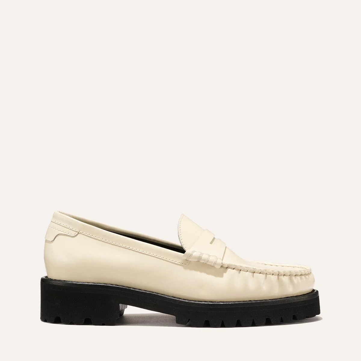 The Louisa Loafer - Cream Calf | Margaux