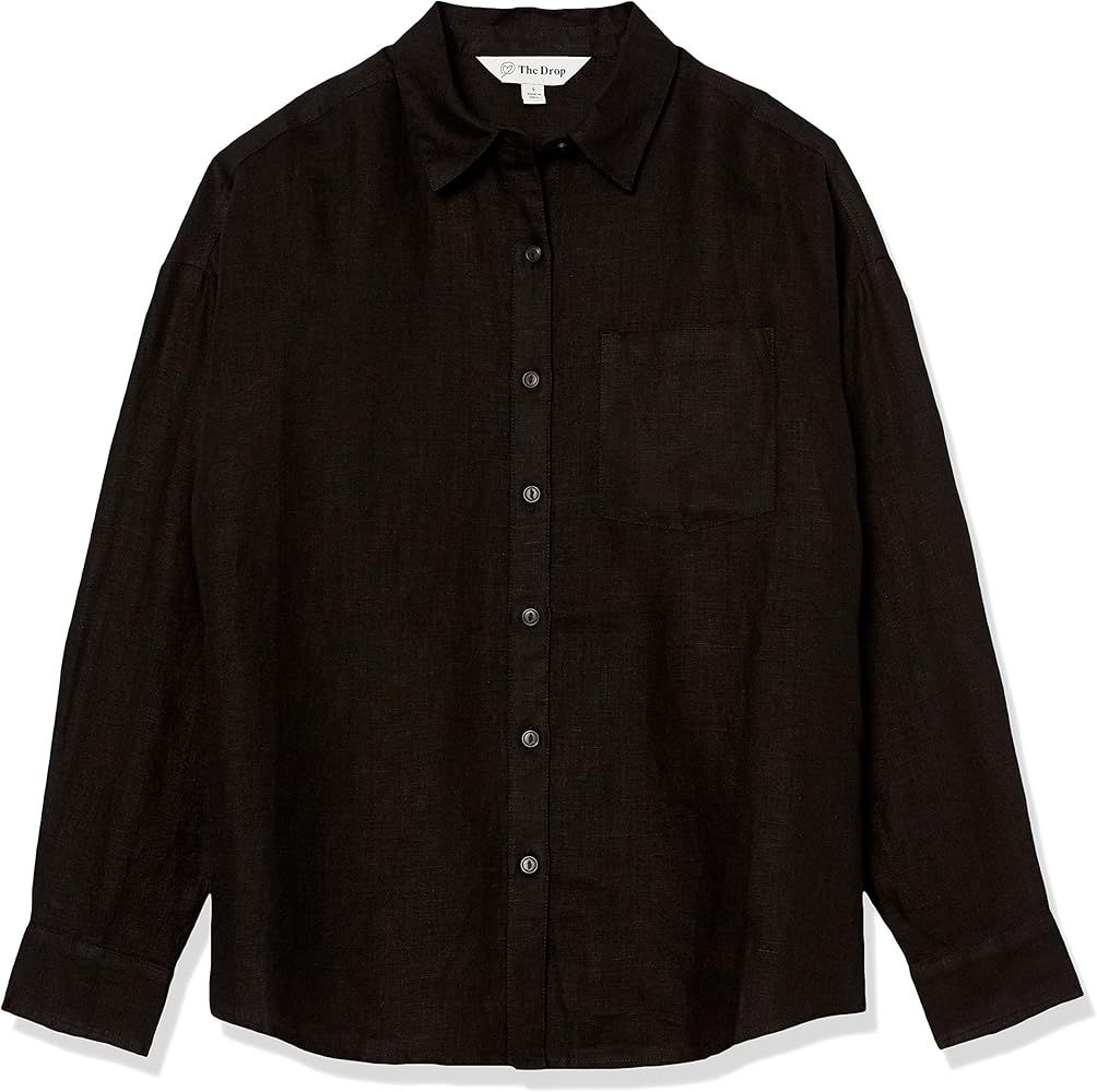 The Drop Women's India Relaxed Linen Loose Fit Shirt | Amazon (UK)