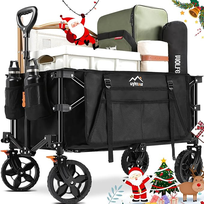 Uyittour Wagon Cart Heavy Duty Foldable, Collapsible Folding Wagon with Compact Folding Design, U... | Amazon (US)
