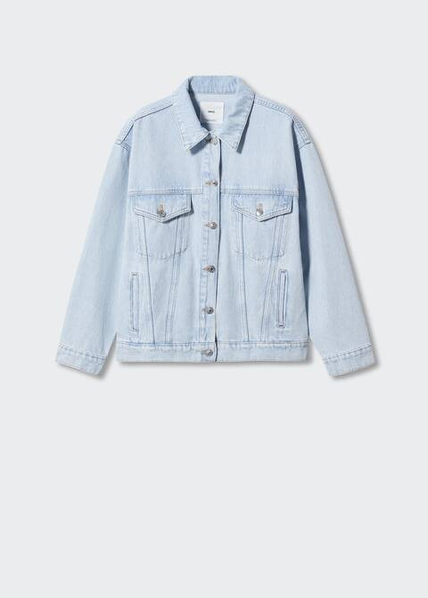 Denim oversized jacket | MANGO (US)