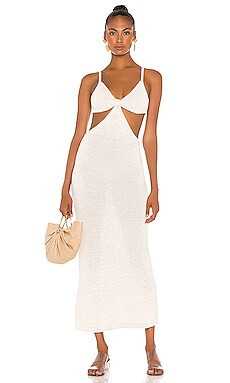 Cult Gaia Serita Dress in Off White from Revolve.com | Revolve Clothing (Global)