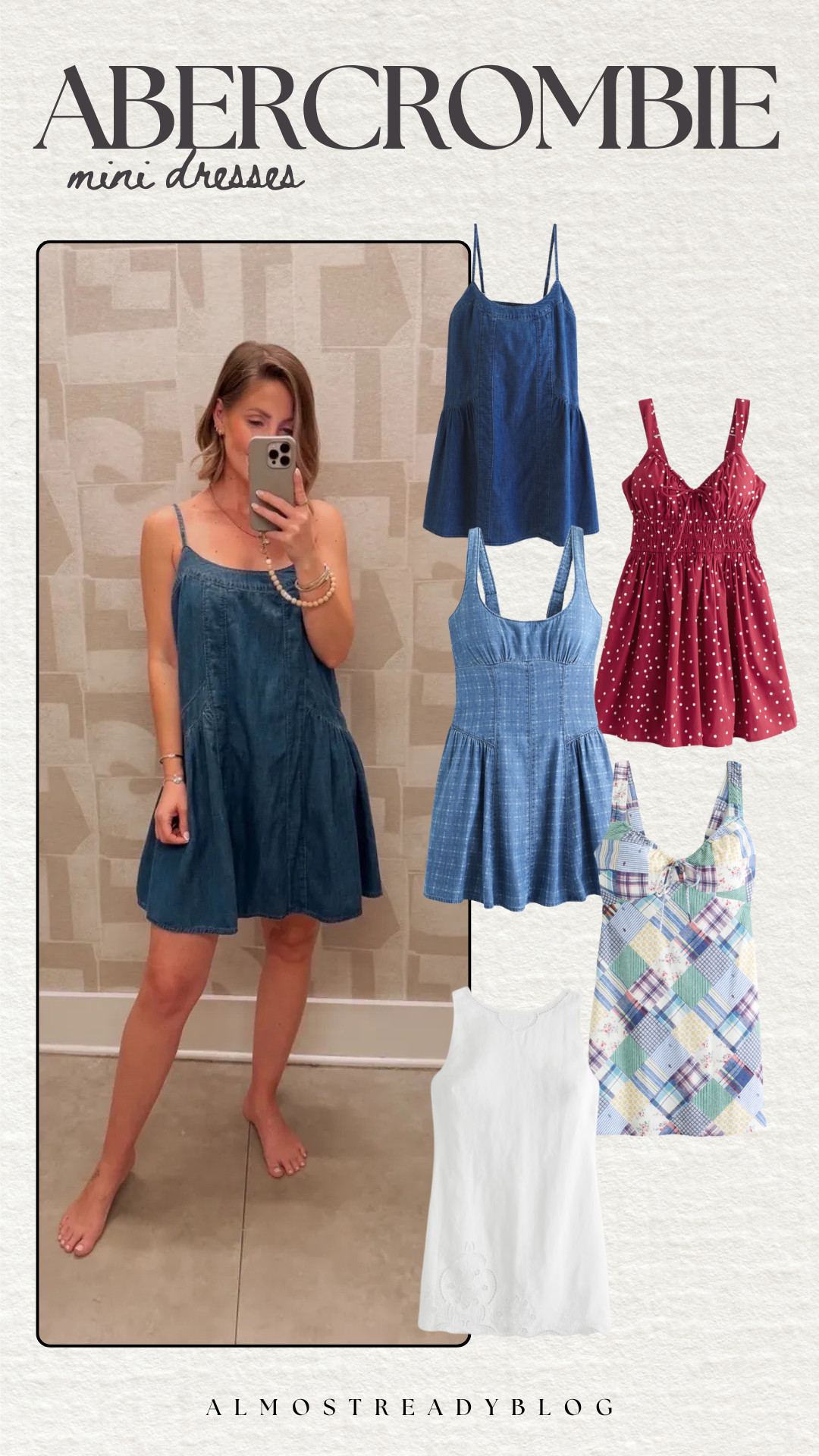 My favorite mini dresses from Abercrombie! 

summer dress, summer dressses, midi dress, mini dress, casual summer dresses, vacation dress ideas, effortless summer style, chic everyday dresses, maxi dress, striped dress, black dress, white dress, sundress style, beach vacation, resort wear, brunch outfit 

 #LTKootd