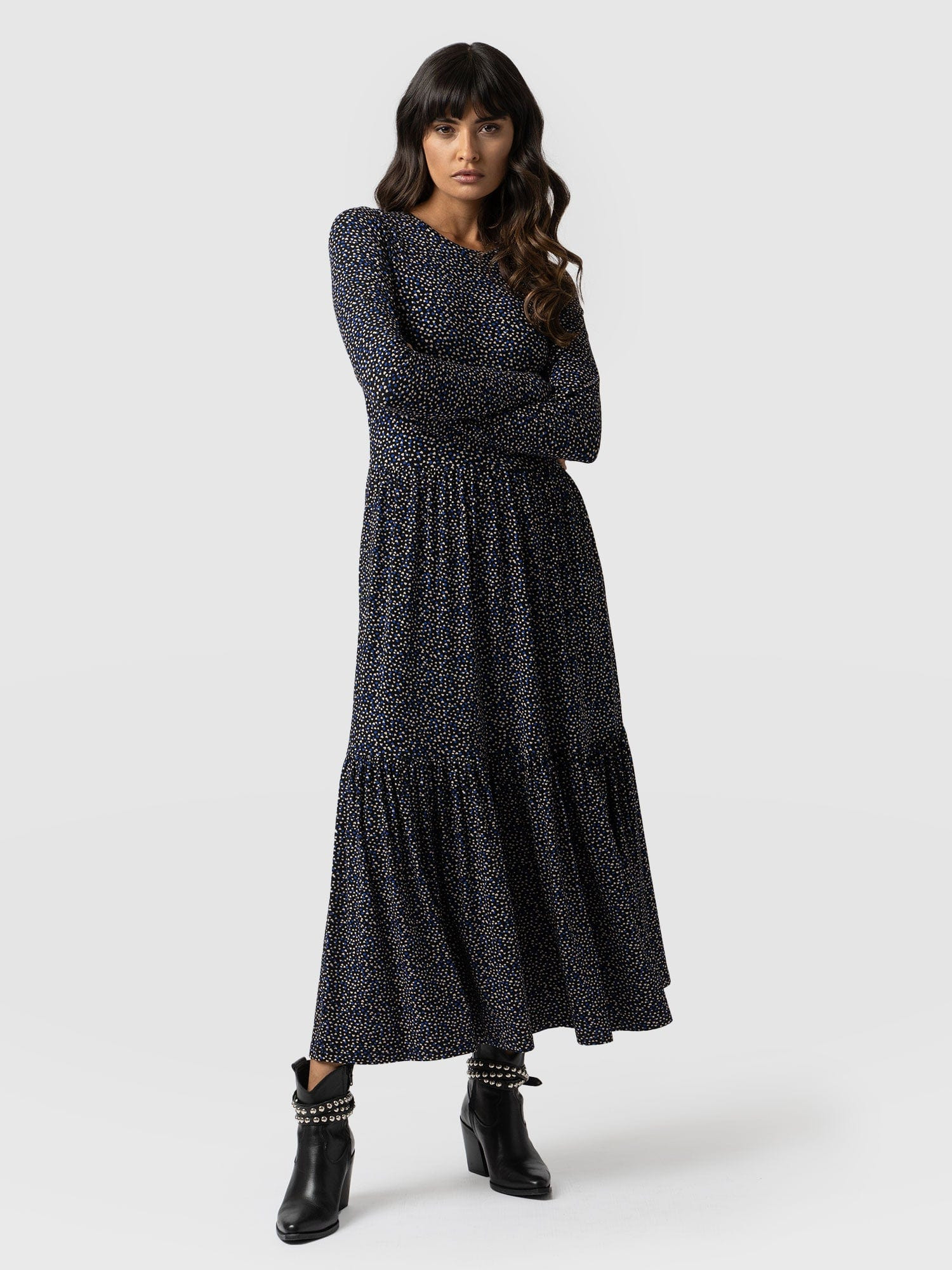 Greenwich Dress Long Sleeve - Hearts | Saint + Sofia (Global)