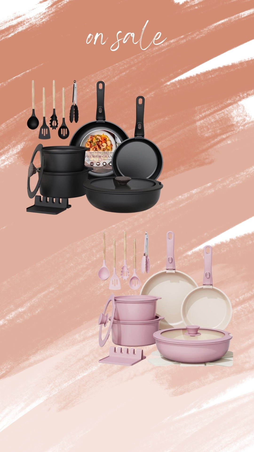 🚨 On Sale Now, these beautiful pots & pans set, for your home or to give as a gift, go grab one while you can !🤗😍

linking them here, find them @Walmart 🔗✨