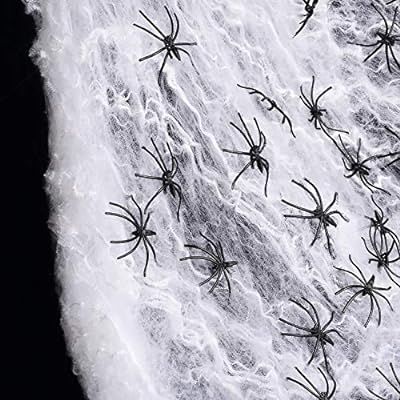 Joyseller 1000sqft Fake Spider Web Halloween Decorations (60 Extra Spiders) for Indoor and Outdoo... | Amazon (US)