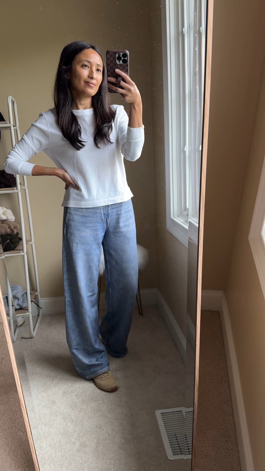 Sweatpant jeans. Look for less option to the popular designer version. Best alternative that I have seen. Size down. Currently on sale for around $53-$58  Consider petite length if 5’4 and under. 

#LTKOver40 #LTKSaleAlert #LTKFindsUnder100