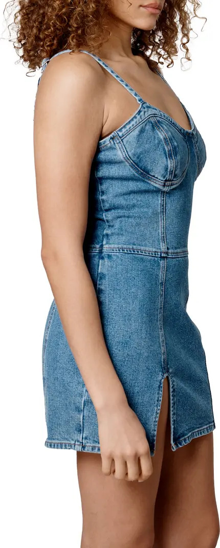 Bustier Denim Minidress | Nordstrom