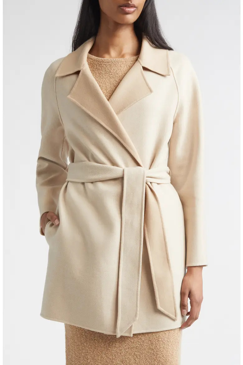 Wool & Cashmere Double Face Twill Coat (Women) | Nordstrom | Nordstrom