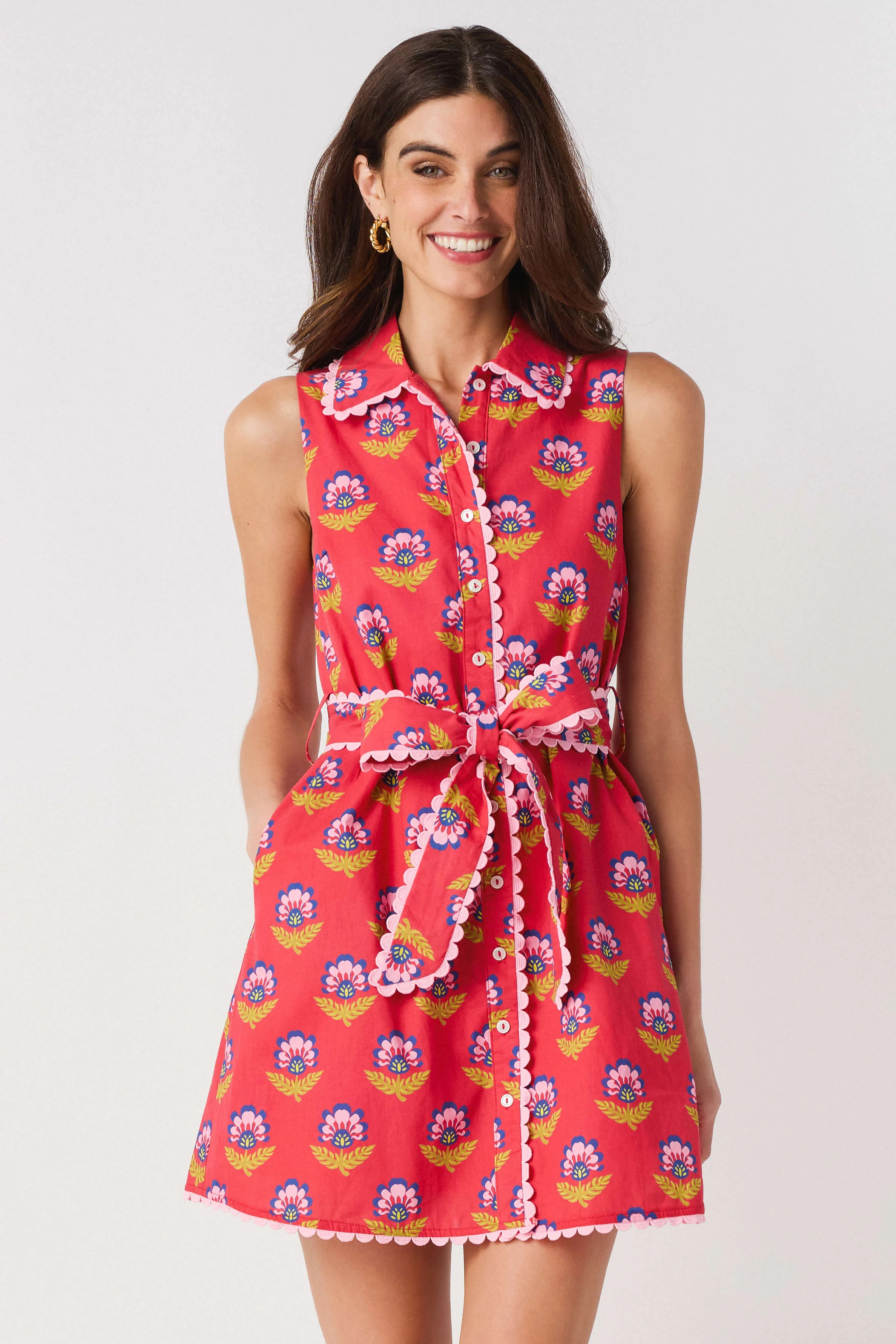TCEC Poppy Tie Waist Dress | Social Threads