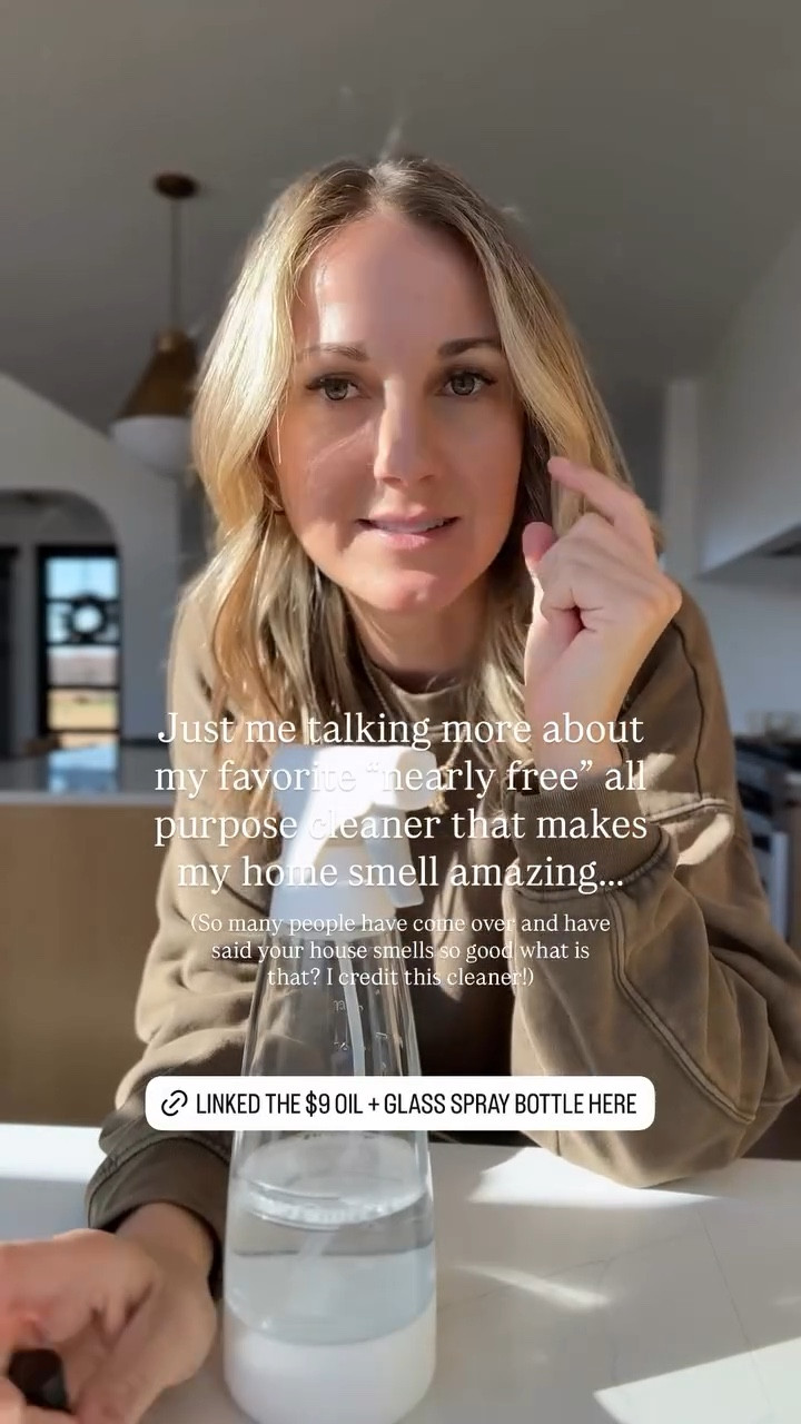 Just me talking more about my favorite “nearly free” all purpose cleaner that makes my home smell amazing….. (So many people have come over and have said your house smells so good what is that? I credit this cleaner!)